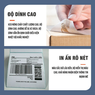 Giấy In Nhiệt  500 Tờ A6 100x150mm Có Keo – Giấy In Bill, Tem Nhãn, Vận Đơn Gửi Hàng Chuyên Dụng