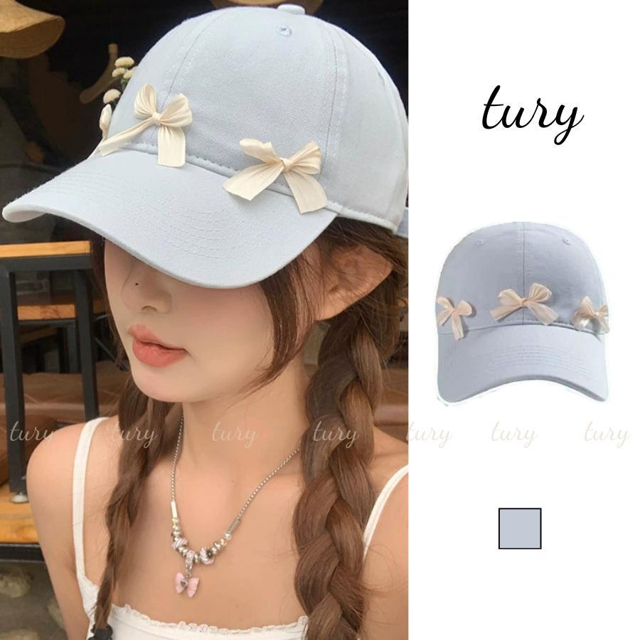 Nón Kết Nữ - Tury - Mũ Lưỡi Trai Đính Nơ Xinh Xắn - MLT049