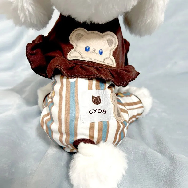 Mùa Đông Quần Áo Thú Cưng Lông Cừu Ấm Áp Bốn Chân Áo Teddy Bichon Siêu Dễ Thương Schnauzer Quần Áo Cho Chó