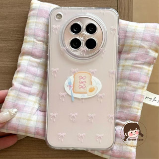 Ốp Điện Thoại Nơ Nhiều Màu Sắc Hàn Quốc Cho Meizu 22 21 20 Pro Note 16 Pro 5G 4G Vỏ Trong Suốt Bánh Mì Dễ Thương Chống Sốc Ốp Lưng Mềm