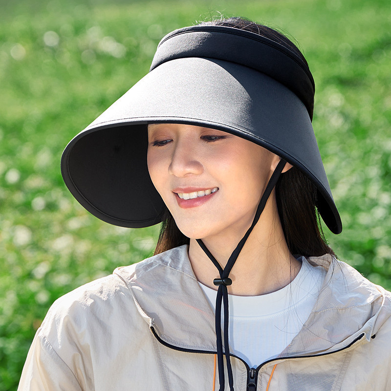 Camel CROWN 2024 Mũ chống nắng vành lớn quấn ngoài trời có nắp mở, chống tia cực tím UPF50 +
