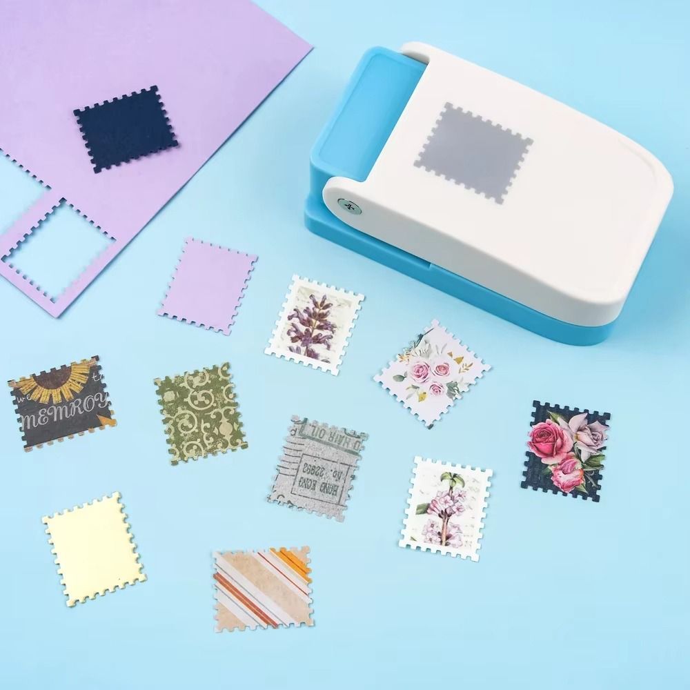 YMIFI Stamp Border Punch, Embosser DIY Crafts Stamp Embossing Machine, Tinh Tế Tiết Kiệm Nhân Công Handmade Tem Răng Puncher Cho Giấy Thủ Công Thêu Sò