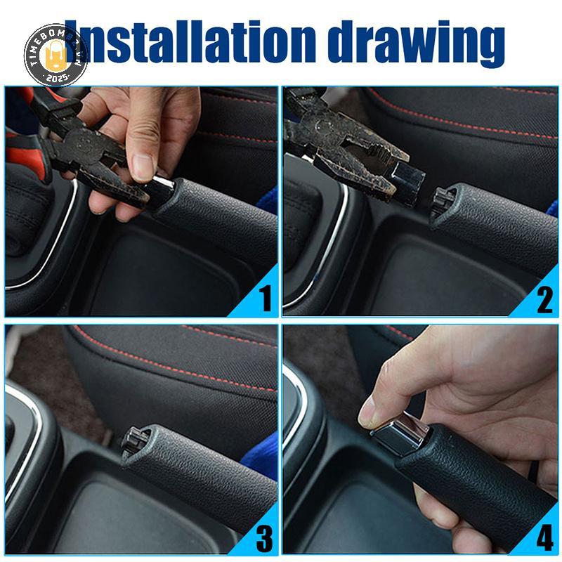 {TB & Bag} Nắp nút phanh tay Chrome Handbrake Lever Nút đỗ xe Vỏ bạc Nội thất ô tô cho Cross 6Rd711333Một phụ kiện.