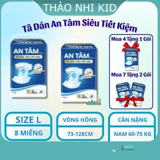 [MUA 4 BỊCH TẶNG 1 BỊCH] COMBO TÃ DÁN AN TÂM dành cho người già – DỊU ÊM, THẤM HÚT VƯỢT TRỘI