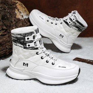 Thể Thao Ngoài Trời Mùa Đông Lót Dày Giày Tuyết Nam Nữ Giày Trượt Tuyết Giày Cotton