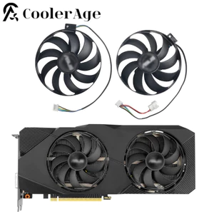 I87MM T129215Quạt Làm Mát Thẻ Video SU Cho ASUS RTX 2060 Super 2070 2080super DUAL EVO Quạt Làm Mát Card Đồ Họa Cao Cấp *