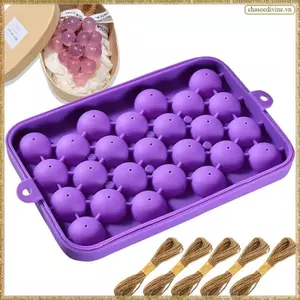 Nho cho khuôn xà phòng thủ công Bộ dụng cụ làm xà phòng DIY bằng silicon Khuôn tinh tế để làm quà tặng xà phòng (Không có xà phòng)