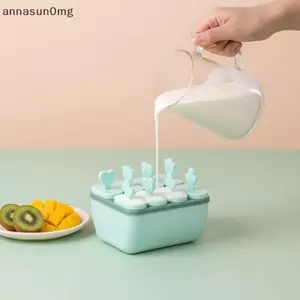 AA DIY Popsicle Maker Khay 8 Cell Khuôn Làm Kem Có Thể Tái Sử Dụng Cho Trẻ Em Nhà Snas Dễ Dàng Phát Hành Nhà Bếp Mùa Hè Sử Dụng VN
