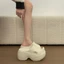 Dép cao gót SAMO, Dép nữ nhẹ thoải mái, Dép đế tăng chiều cao thông thường 8CM EVA màu trơn sành điệu để đi chơi và du lịch