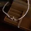 AqToCna Thanh Lịch Sáng Bóng Zircon Bướm Ngọc Trai Mặt Dây Chuyền Choker Nelace Cho Bé Gái Nữ Nữ Có Thể Điều Chỉnh Mới Trang Sức Thời Trang AqToCna