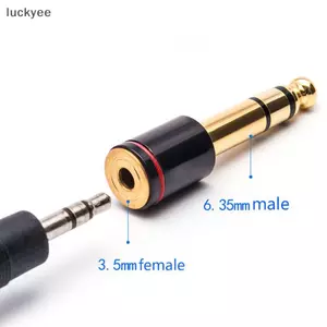 Luckyew 6.35mm 1 / 4 Nam đến 3.5mm 1 / 8 Nữ Kết Nối Stereo Tai Nghe Adapter Âm Thanh Ja Adapter Cho Cáp Aux Tai Nghe TQ
