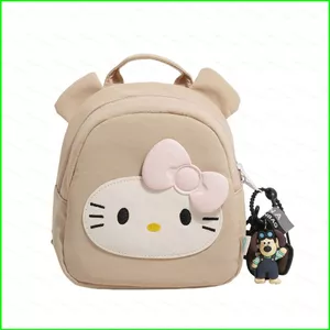 HT3 Sanrio HELLO KITTY Ba Lô Dành Cho Học Sinh Tiểu Học Dung Tích Lớn Hoạt Hình Trẻ Em Túi Đi Học TH3