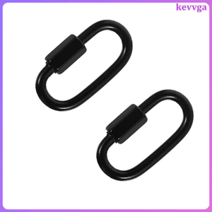 2 Chiếc Trại Carabiner Dây An Toàn Khóa Leo Cung Cấp Cắm Trại Kết Nối Nhanh kevga