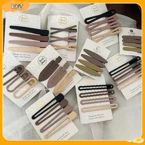 VFZ 3 / 4 Cái / bộ Phụ Nữ Mới Girks Vintage Hình Học Mờ Đồ Trang Trí Kẹp Tóc Người Lớn Hợp Kim Đáng Yêu Kẹp Tóc Nữ Phụ Kiện Tóc Louislifecool