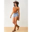 Áo crop top nữ BRABRARAA, Áo Vest giả da lộn cổ chữ V, Dây đeo Spaghetti cổ điển kiểu bò cạp tua rua tỉa Hippie Crop Top dành cho nữ