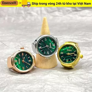 Nhẫn đeo tay thạch anh tròn ESSENCEH dành cho nữ Quà tặng Nhẫn co giãn thời trang