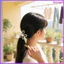 2 chiếc Dây buộc tóc hoa: Giá đỡ đuôi ngựa bằng kim loại trang trí - Dây thun - Dây cao su - Phụ kiện dành cho nữ Dây vàng Không hư hỏng kevga
