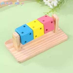 Photoframe Fun Cube Hamster Đồ Chơi Gỗ Chắc Chắn Răng Mài Tiếp Liệu Gấu Vàng Chinchilla Chuột Lang Đồ Chơi Phụ Kiện VN