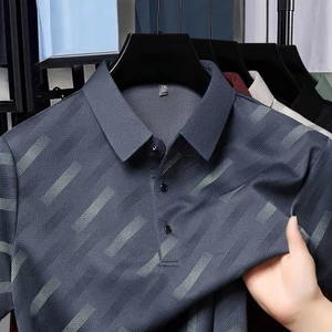 2026 Mùa Hè Mới Nam Băng Lụa Cổ Áo Thun Nữ Tay Ngắn Áo Sơ Mi POLO Thường Ngày