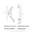 Giá Đỡ Phanh Sau Arm Bracket Full CNC Hợp Kim Nhôm Phù Hợp Honda Click 125i Vario 125 150 Kèm Ốc Bắt