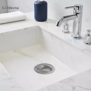 Bộ lọc thoát nước bồn rửa bằng thép không gỉ GCDHome có lưới mịn bền hoàn hảo để bắt thực phẩm phế liệu ngăn ngừa tắc nghẽn HOT