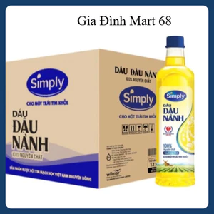 Thùng 12 chai dầu 1L, thùng 6 chai dầu 2L, Date mới