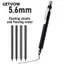 Bút Chì Cơ GETVOW, Bút Chì Tự Động Kim Loại Hạng Nặng, Chất Lượng Cao 5.6 Mm Với Kẹp Bút Phác Thảo Bút Chì Bóng & Vẽ Manga