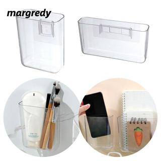 Hộp lưu trữ MARGREDY, Hộp đựng văn phòng phẩm treo tường trong suốt, Hộp lưu trữ dụng cụ trang điểm không đục lỗ