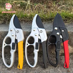 Tông đơ làm vườn PWSEND, Cắt nhanh Kéo cắt tỉa bằng thép hợp kim SK5, Thiết kế tiện dụng Tay cầm chống trượt Dụng cụ thu hoạch trái cây Sử dụng trong vườn