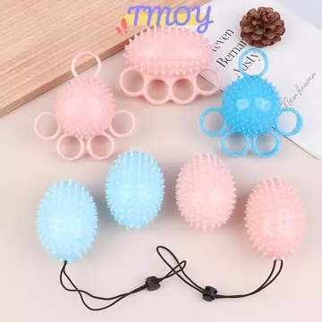 TMOY Ngón Tay Cầm Bóng Massage Phục Hồi Chức Năng Huấn Luyện Người Cao Tuổi Tập Thể Dục Bóng Tay Ngón Tay Sức Mạnh Vòng Tròn Thiết Bị Cầm Ngón Mềm Bóng TMOY