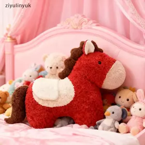 Ziyulinyuk Năm Ngựa Linh Vật Sang Trọng Đệm Hình Độc Đáo Sang Trọng Đồ Chơi Sofa Phòng Khách Trang Trí Ném Gối Quà Tặng VN