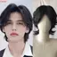 THEGIRL8B Nam Ngắn Tóc Giả, Tóc Tổng Hợp Lớp Đuôi Sói Tóc Giả, Đẹp Trai Xoăn Tự Nhiên Cosplay Thực Tế Halloween Tóc Giả Trẻ