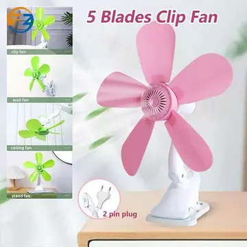 Di Động 4in1 5 Lưỡi Mềm Có Thể Điều Chỉnh Quạt Mini 15W Bàn Kẹp Quạt Treo Tường Gió Mạnh 2 Pin Cắm Bàn Treo Tường Kẹp Điện, Dễ Dàng Kẹp Quạt, Ký Túc Xá Sinh Viên Fa
