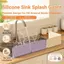 THEGIRL8B Silicone Sink Splash Guard, Bảng chặn nước đế cốc hút có thể gập lại, Dễ dàng làm sạch không gian chống nước Tiết kiệm không gian Chống nước Gấp chặn nước Sử dụng nhà bếp