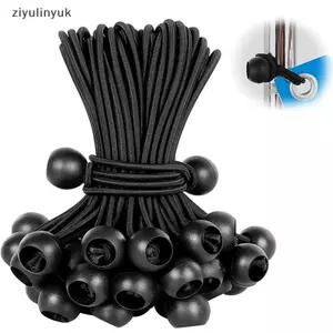Ziyulinyuk 10 Chiếc Bungee Bóng Bạt Vải Bạt Cột Cờ Dây Kết Thúc Dây Đàn Hồi Ren Cố Định Thuyền Cực Cắm Trại Lều Phụ Kiện VN