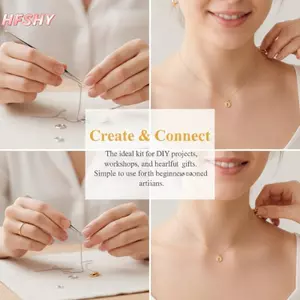Bộ Nhẫn Nhảy HFSHY Với 1200 Chiếc Phụ Kiện Tôm Hùm Kìm s Cho DIY Trang Sức Sáng Tạo VN