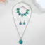 THEGIRL8B 4 Cái / bộ Bộ Trang Sức Ngọc Trai Boho, Bộ Bông Tai Vòng Cổ Mạ Điện Hợp Kim, Bộ Trang Sức Nữ Cổ Điển Phong Cách Âu Mỹ Bộ Quà Tặng Ngày Của Mẹ