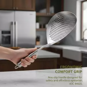 AA 1 Chiếc Lớn Bền Thép Không Gỉ Rây Rỉ Skimmer Thìa Nặng Thực Phẩm Lọc Thìa Để Chiên & Nấu Ăn Đồ Dùng Nhà Bếp VN