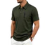 Mùa Hè Nam Jacquard Giải Trí Rời Giải Trí Kinh Doanh Tay Ngắn Ve Áo Túi Dây Kéo Áo Sơ Mi polo Nam W4RS