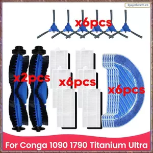Cho 1090 1790 Titan Siêu Hút Bụi Chính Bên Bàn Chải Lọc Cây Lau Nhà Bàn Chải Phần Phụ Kiện Bộ