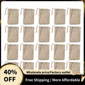 Bộ 50 Tắm Tắm Sisal Xà Phòng Túi Tự Nhiên Sisal Xà Phòng Tẩy Tế Bào Chết Xà Phòng Tiết Kiệm Túi Đựng
