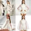 Ở lại Airy Organza Khăn choàng cô dâu có tay điêu khắc Hoàn hảo cho tấm ảnh