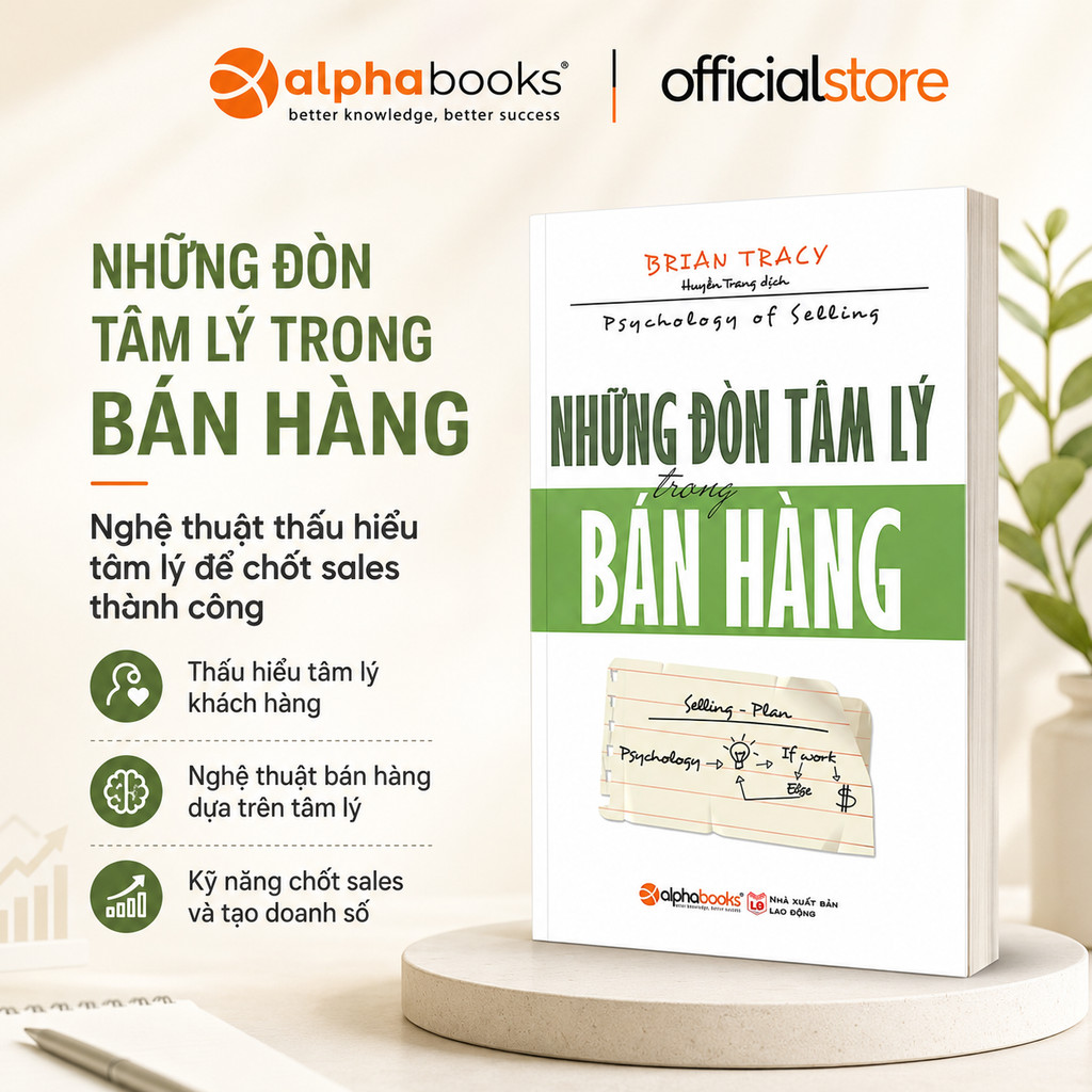 Sách - Những Đòn Tâm Lý Trong Bán Hàng - Brian Tracy (Alpha Books)
