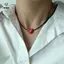 Dây bện dài thời trang cổ điển Mặt dây chuyền trái tim Nelace cho nữ Niche Trang sức Choker tối giản Quà tặng ngày lễ tình nhân [Mina]