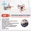 Đầu nối gắn bảng điều khiển nữ TNC Đầu nối loại thẳng 4 lỗ cho đầu nối đồng trục