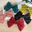 Ins Màu Trơn Satin Voan Nơ Lớn Mùa Xuân Kẹp Hợp Thời Trang Mũ Đội Đầu Nữ Kẹp Bên Phụ Kiện Tóc ONX6