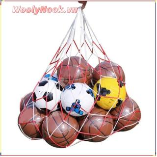 Túi bóng đá WOOLYNOOK, Túi lưu trữ bền trọng lượng nhẹ, Thiết bị di động Lưới bóng rổ lớn
