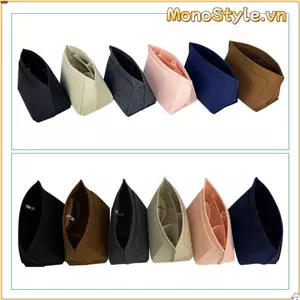 Túi lót ví MONOSTYLE, Túi hỗ trợ túi xách dung tích lớn Túi chèn, Túi tổ chức lưu trữ nỉ di động