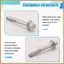 7 Bu lông gắn mặt bích lục giác thân ga phía trên cho Ram 1500 2013-2026 2014-26 6512338AA 06512338AA