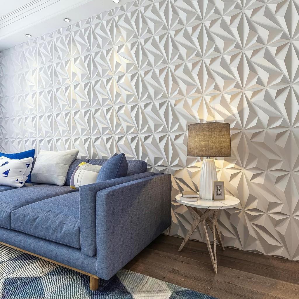 Tấm Ốp Tường 3D PVC 50x50cm Khổ Lớn, Miếng Dán Tường Trang Trí Tường TV Phòng Ngủ Văn Phòng Dễ Thi Công | BigBuy360 - bigbuy360.vn